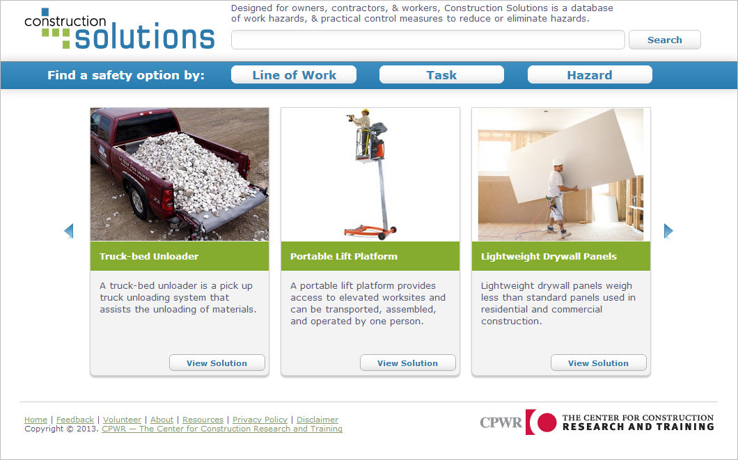 Construction Solutions project screenshot
